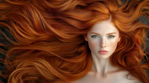 Brown ginger hair
