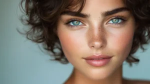 Curly pixie cut