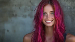 Fuschia hair
