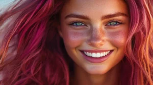 Magenta hair