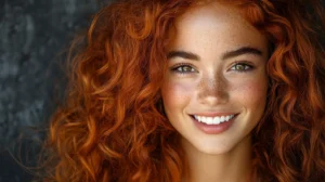 Red orange hair