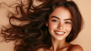 dark chocolate brown hair