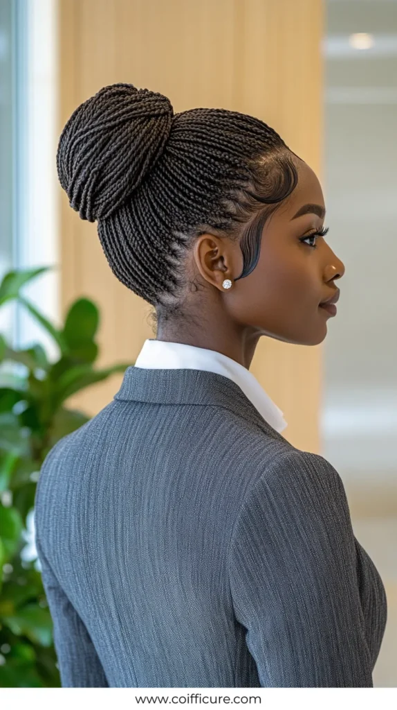 Braided Bun 2 Quick Work Hairstyles for Long hair 4 1