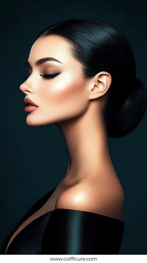 Top Knot Sleek 2 Quick Work Hairstyles for Long hair 16