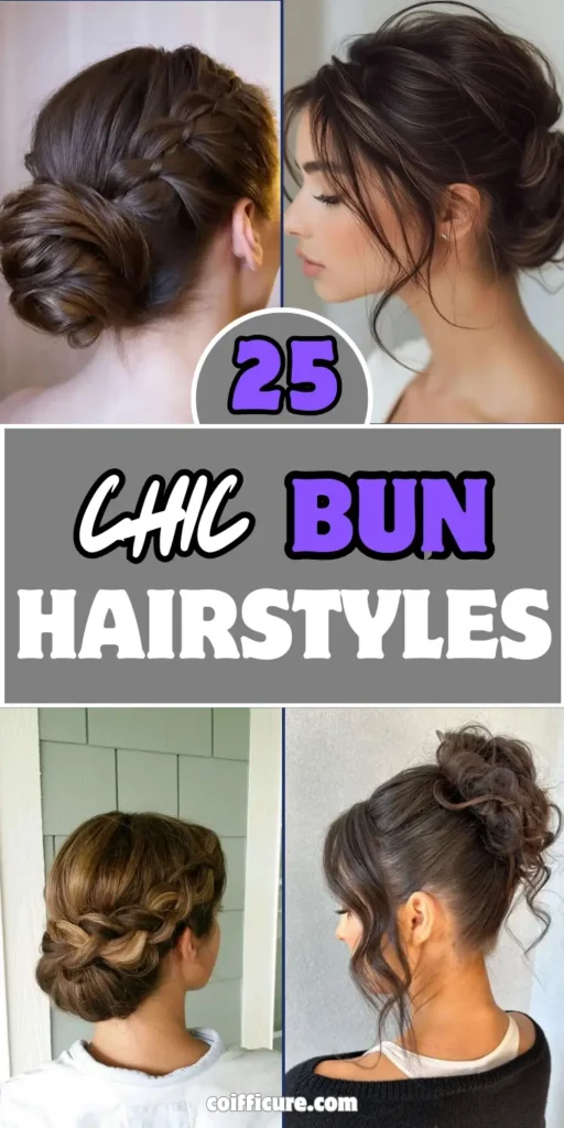 "Chic bun hairstyles never go out of style! These 25 elegant looks include braided buns, sleek low buns, and messy updos—perfect for weddings, workdays, or casual outings. Get inspired to switch up your hair game with effortless sophistication and versatile charm.
(See all ideas on our blog)
#BunHairstyles #ChicHairIdeas #ElegantUpdos"