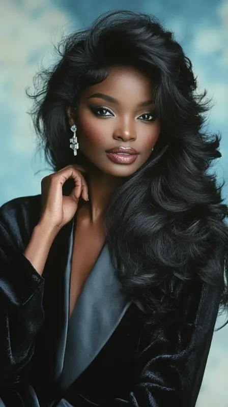 Retro Glam: The 80s Blowout Comeback - 80s blowout hair