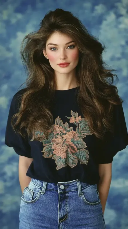 Radiant 80s Revival - 80s blowout hair