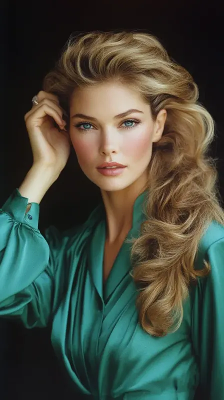 Ultimate Retro Wave Surge: 80s Glam Reimagined - 80s blowout hair