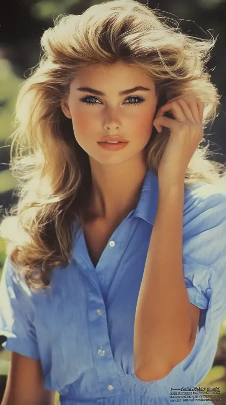 Glamorous Waves of Retro Elegance - 80s blowout hair