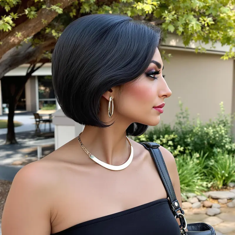 Glamorous 90s Revival: The Dazzling Bob Transformation - 90s blowout hair