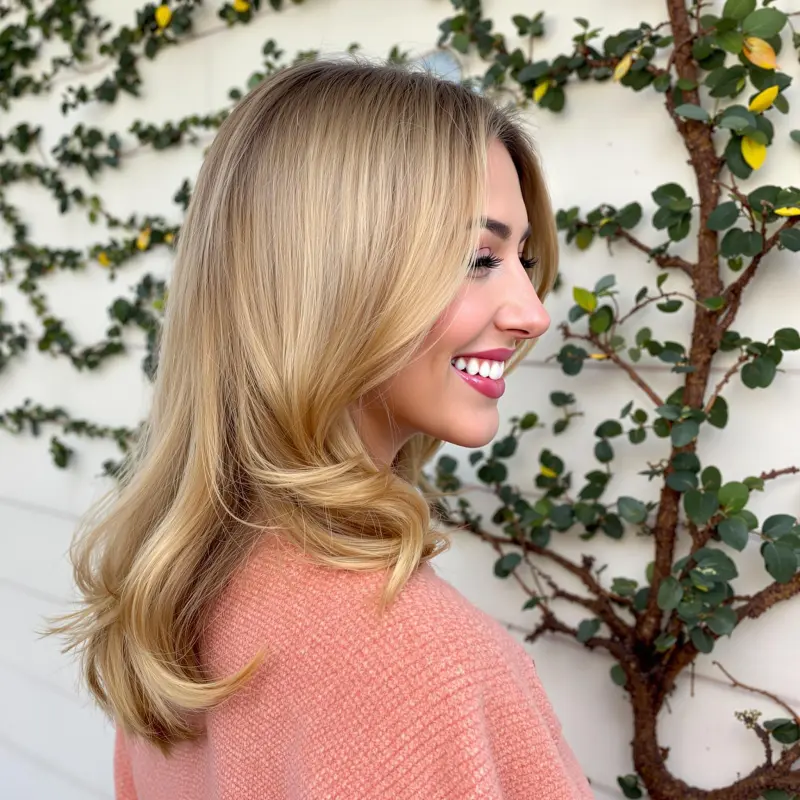 Golden Glamour: A Nostalgic Blowout Revival - 90s blowout hair