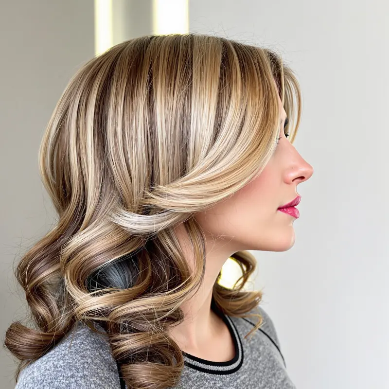 Blonde Bombshell: A 90s Glam Revival - 90s blowout hair