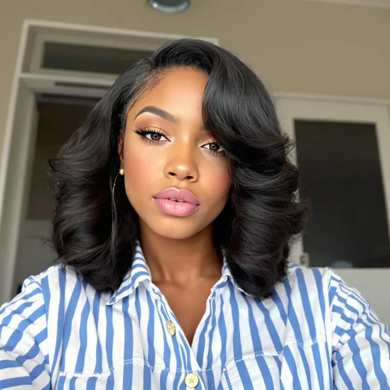Vintage Glam Reimagined: The Curvy Blowout - 90s blowout hair