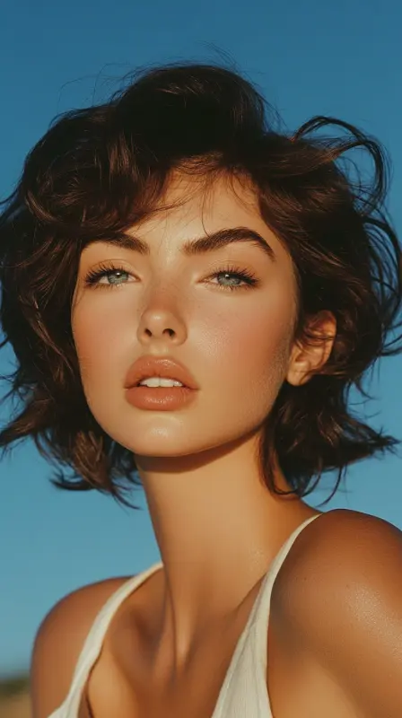 Throwback Elegance: The Timeless Breeze Blowout - 90s blowout hair short