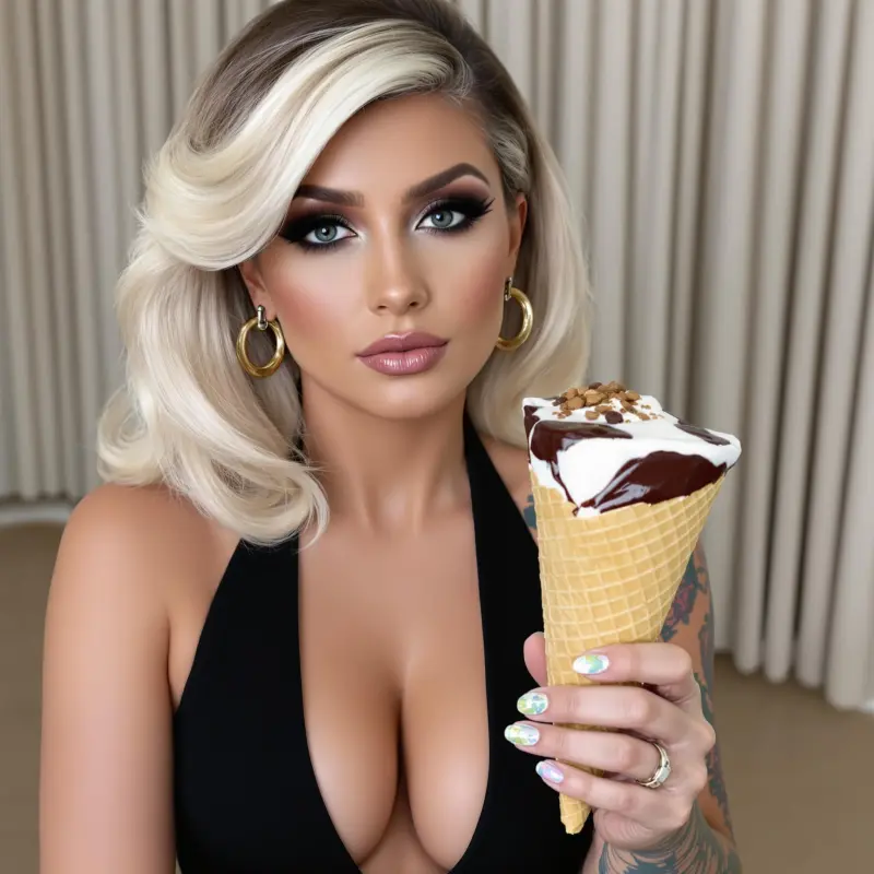 The Glamour Scoop: A Blonde Bombshell Takes a Sweet Twist - blonde bombshell hair