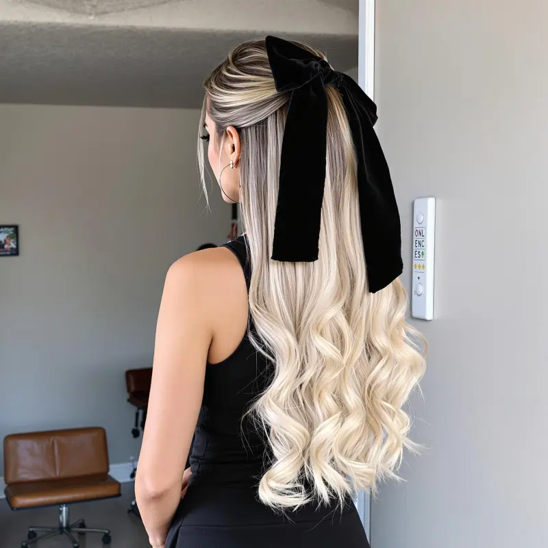 Radiant Waves of Velvet Bliss - blonde bombshell hair