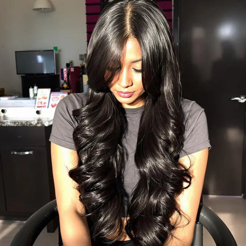 Glamorous Waves Unleashed - blowout-hair