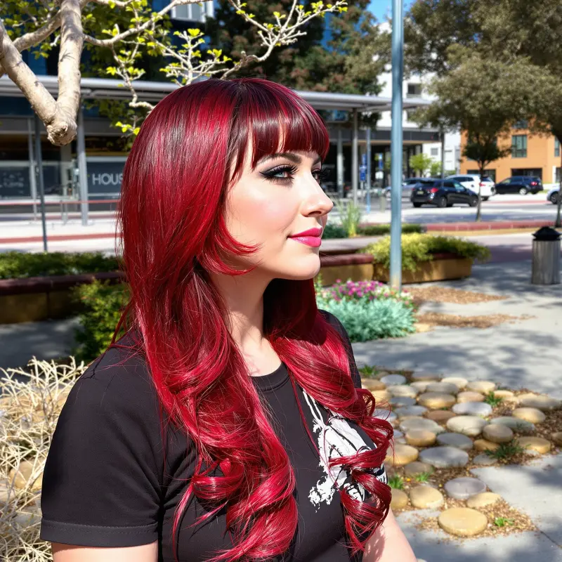 Fiery Flame of Beauty - blowout-hair