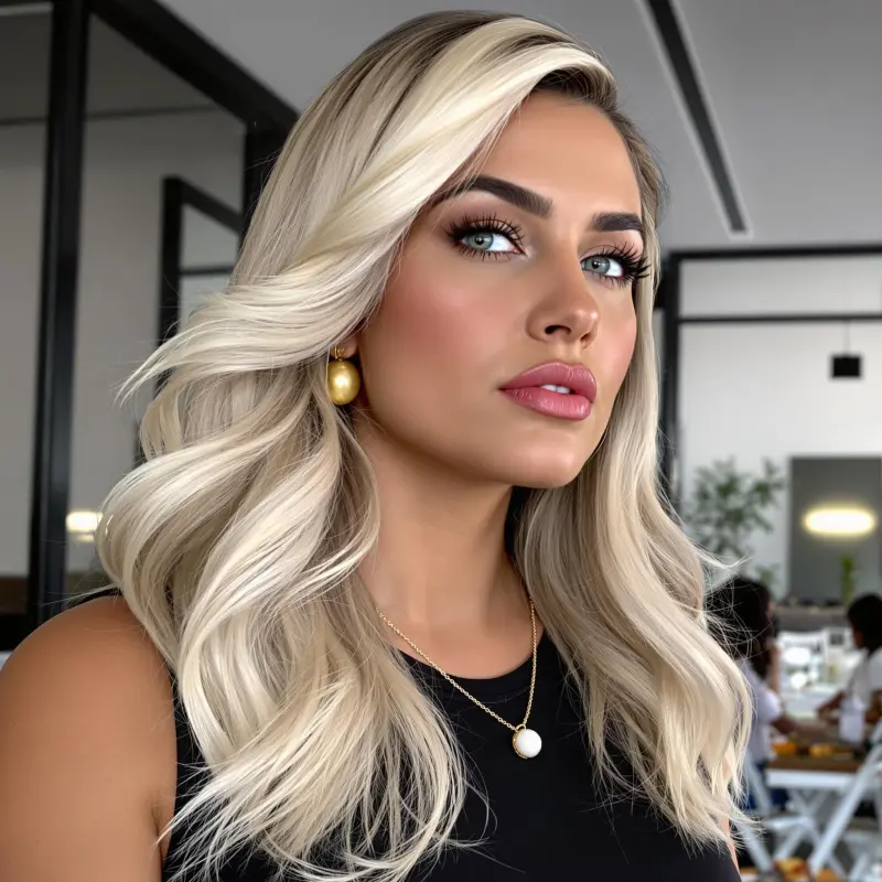 Golden Goddess: A Wave of Confidence - blowout-hair