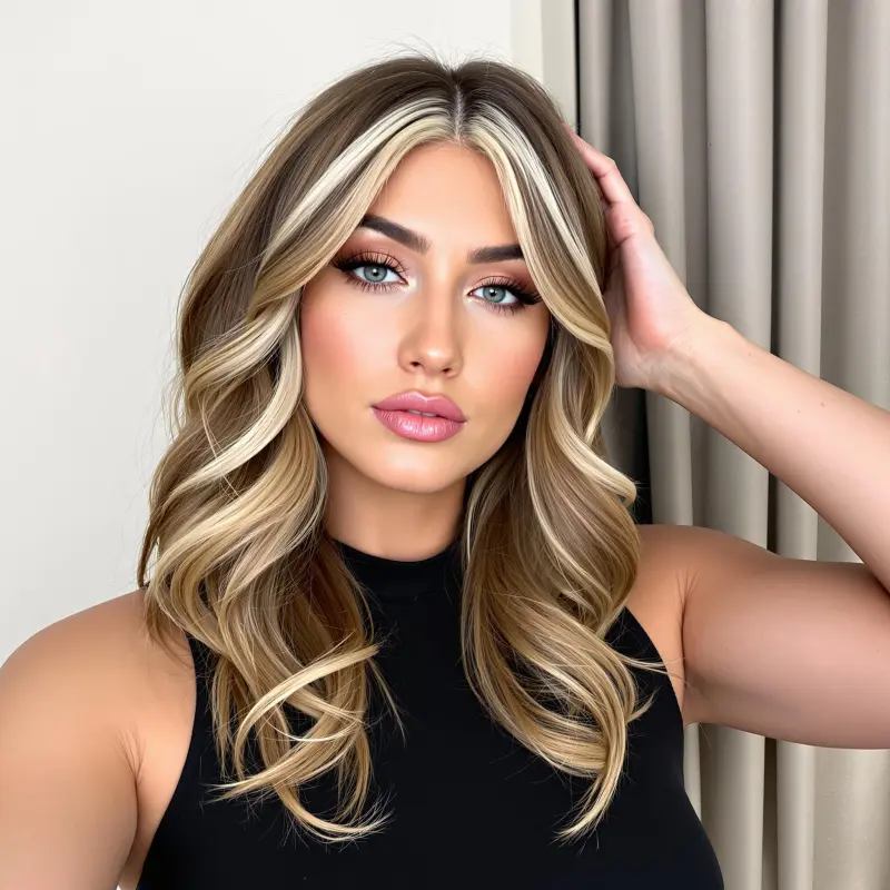 Sun-Kissed Glamour & Chic Highlights - blowout-hair