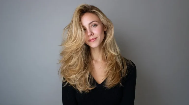 blowout hair blonde 1