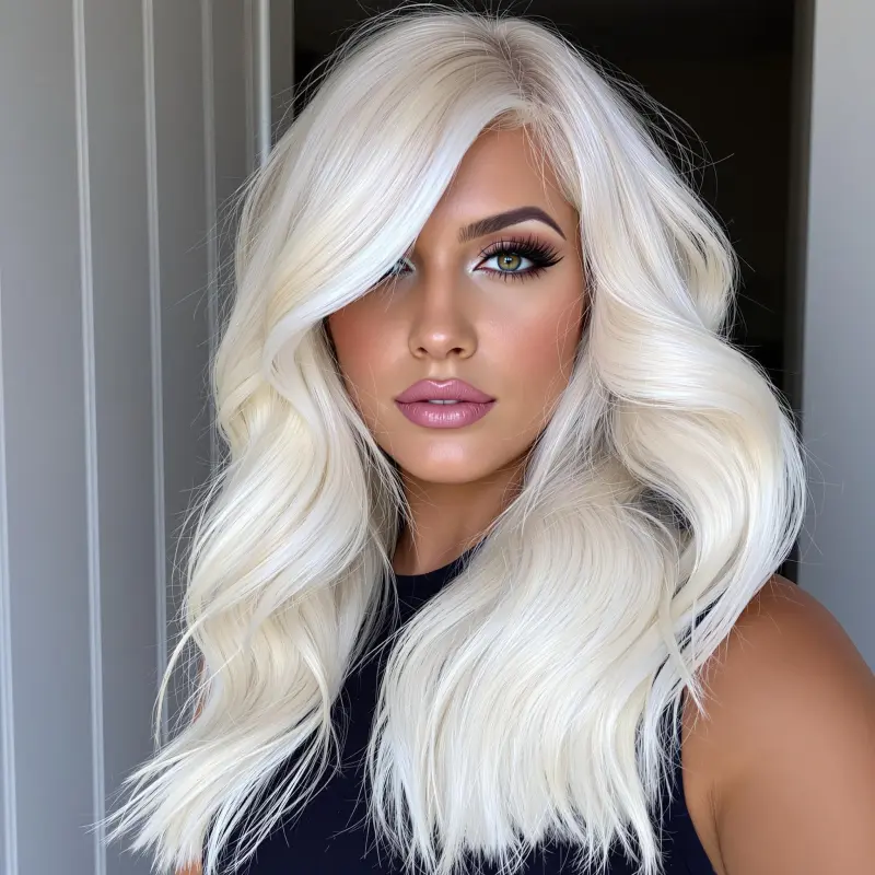 Golden Glow: The Enchanting Blonde Blowout - blowout hair blonde