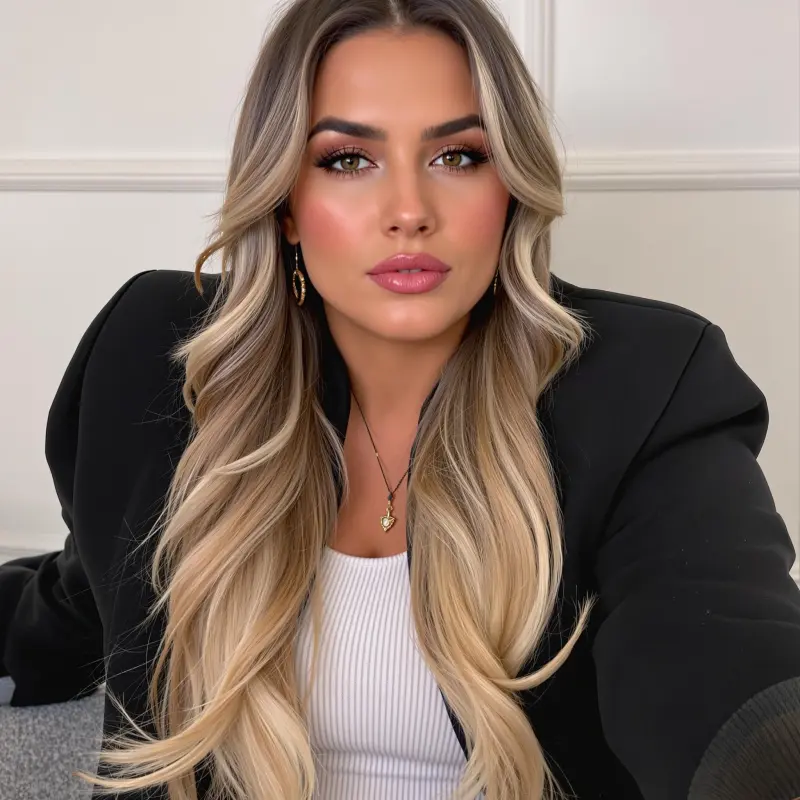 Radiant Glide: The Blonde Blowout Experience - blowout hair blonde