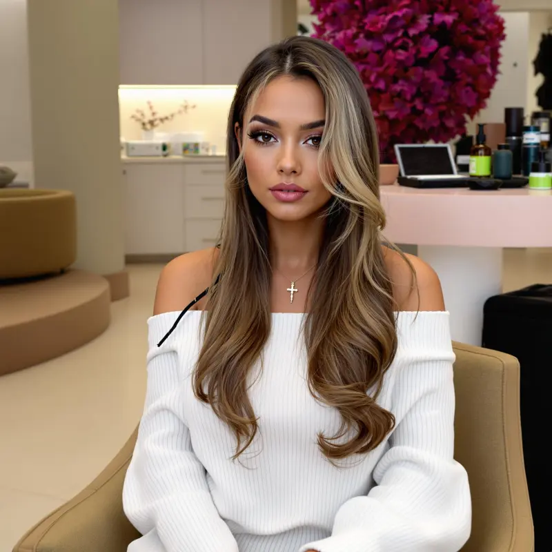 Enchanting Waves: The Art of the Brunette Blowout - blowout hair brunette