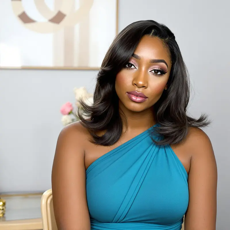 Glamour Unleashed: The Effortless Blowout - blowout side part