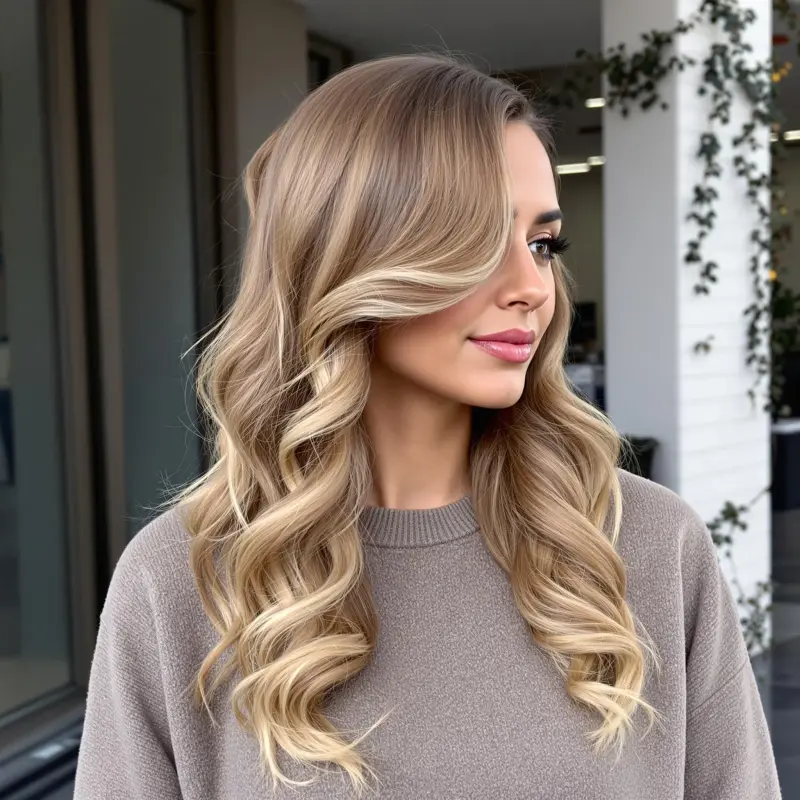 Effortless Elegance: The Blowout Delight - bouncy blowout curls