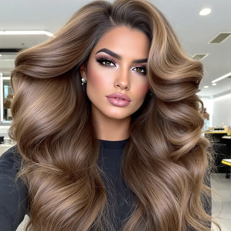 Glamour in Motion: Unveil Your Inner Diva - bouncy blowout curls