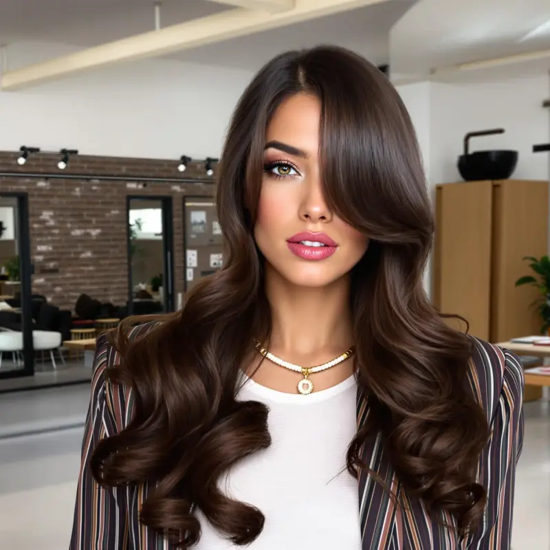 Glamour Meets Waves: The Irresistible Blowout - bouncy blowout curls