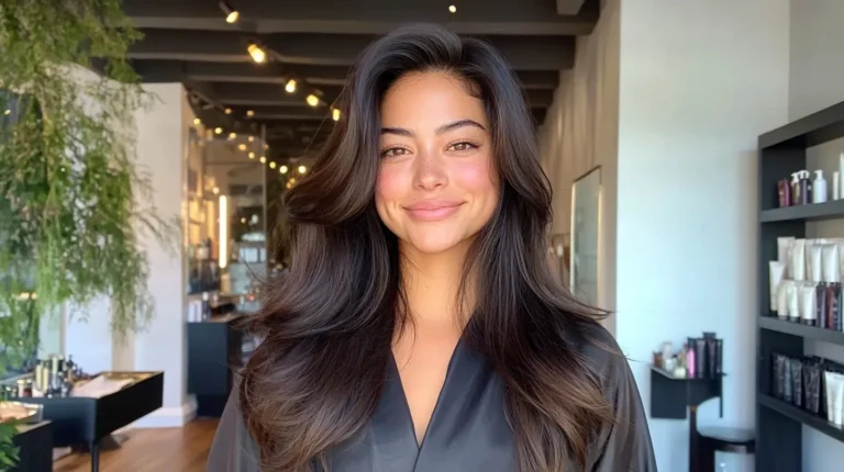 brown blowout hair 1