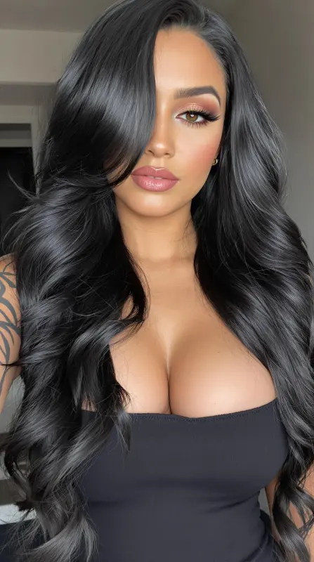 Unleash the Magic of Glamorous Waves - long blowout hairstyles