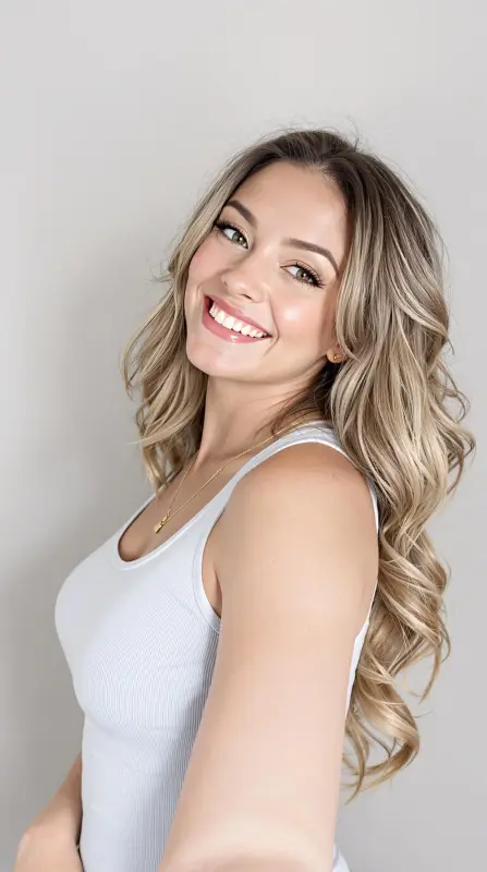 Radiant Waves, Effortless Elegance - long blowout hairstyles