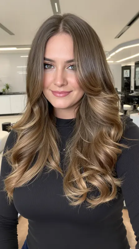 Experience Unmatched Glamour with Luxe Wave Magic - long blowout hairstyles