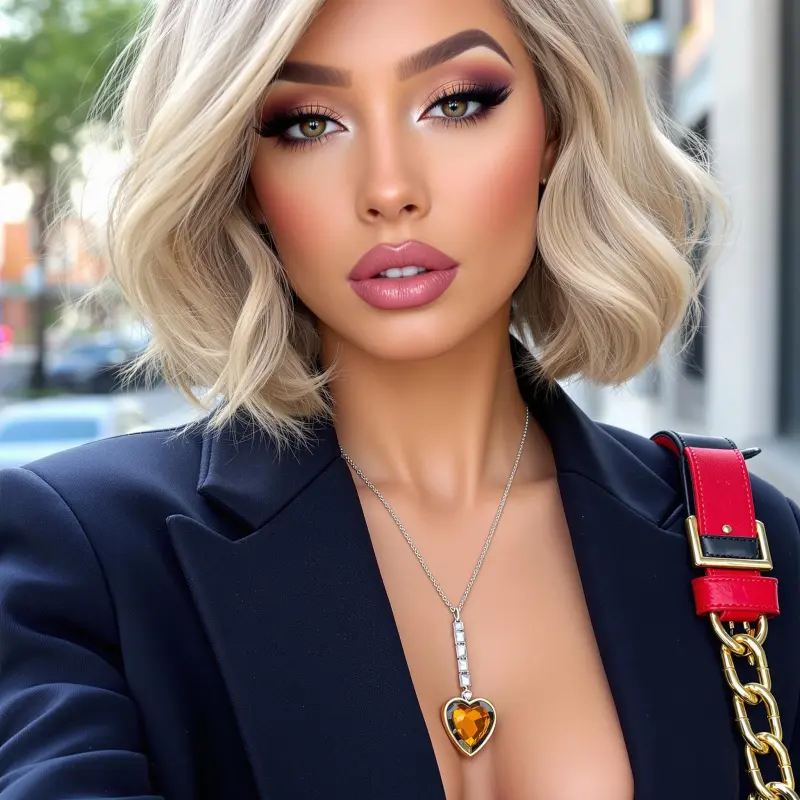 Enchanting Allure: Vintage Blonde Vision - old money blonde hair