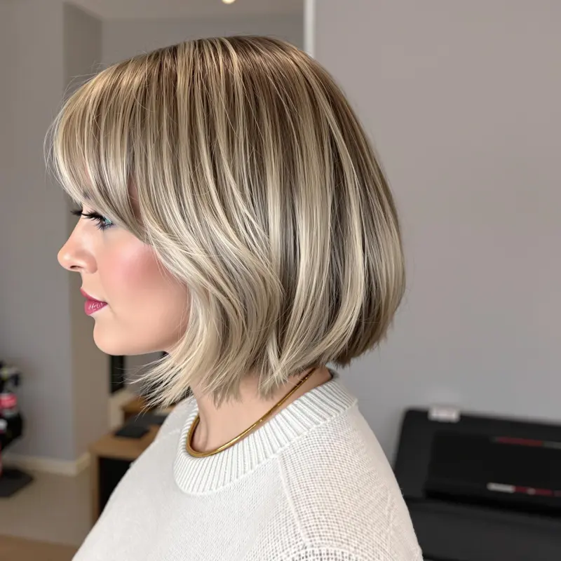 Golden Glamour: A Symphony of Style - old money blonde short hair
