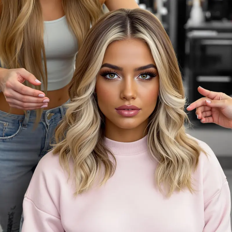 Radiant Waves of Old-World Glamour - old money blonde short hair