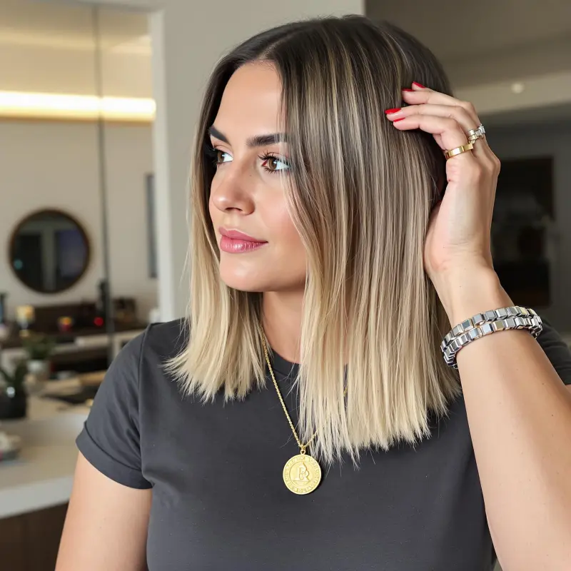 Glowing Grace: The Sentimental Blonde Bob - old money blonde short hair