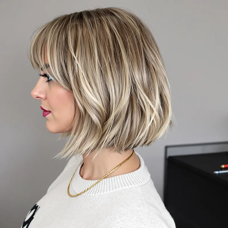 Effortless Glamour: The Enchanting Blonde Bob - old money blonde short hair