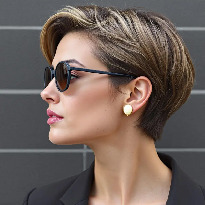 Glamorous Golden Aura - old money blonde short hair