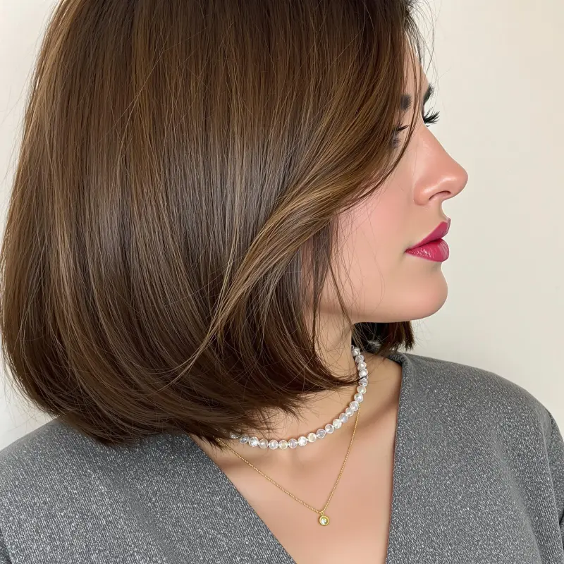 The Enchanting Aura of Timeless Tresses - old money brown hair