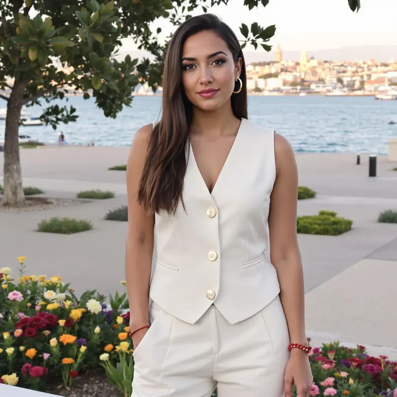 Oceanic Opulence: A Tale of Effortless Glamour - old money brunette hair