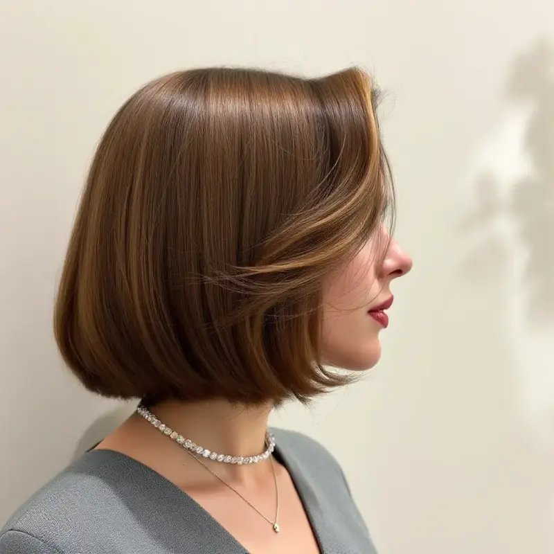 Effortless Chic: The Iconic Bob Revival - old money hair brunette