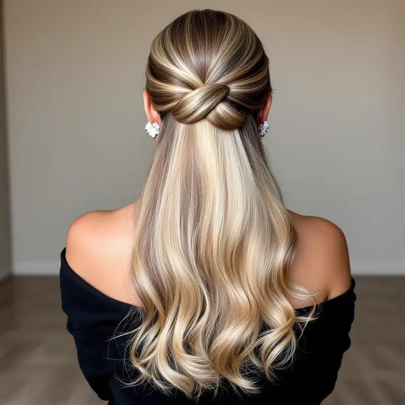 Golden Glamour: A Whisper of Opulence - old money hair women
