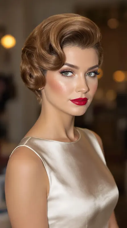 Embrace the Magic of Timeless Tresses - short hair blowout