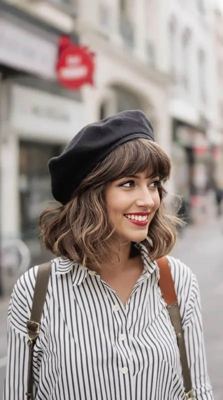 Whisked Away to Paris: The Effortless Chic Blowout - short hair blowout
