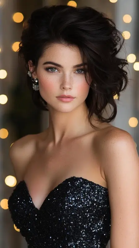 Vintage Vibes: The Dynamic 80s Glam Bob - 80s Prom Hair
