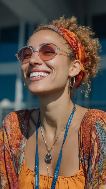 Air-Dried Natural Curls - Airport Hairstyles for Short Hair